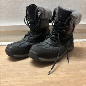 uggs black snow boots